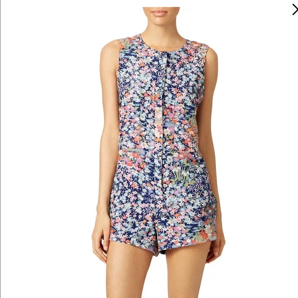 Karen Zambos Ditsy Floral Romper